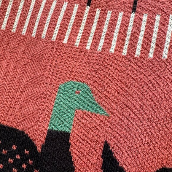 Duck Print Pencil Skirt in Stretchy Cotton - Picture 2 of 4